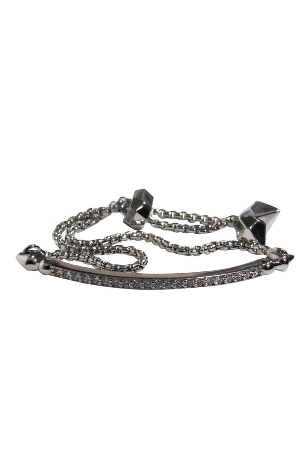 Delaney 18k Gold Vermeil Curb Chain Bracelet in Black Spinel | Kendra Scott  | Chain bracelet, Black spinel, 18k gold